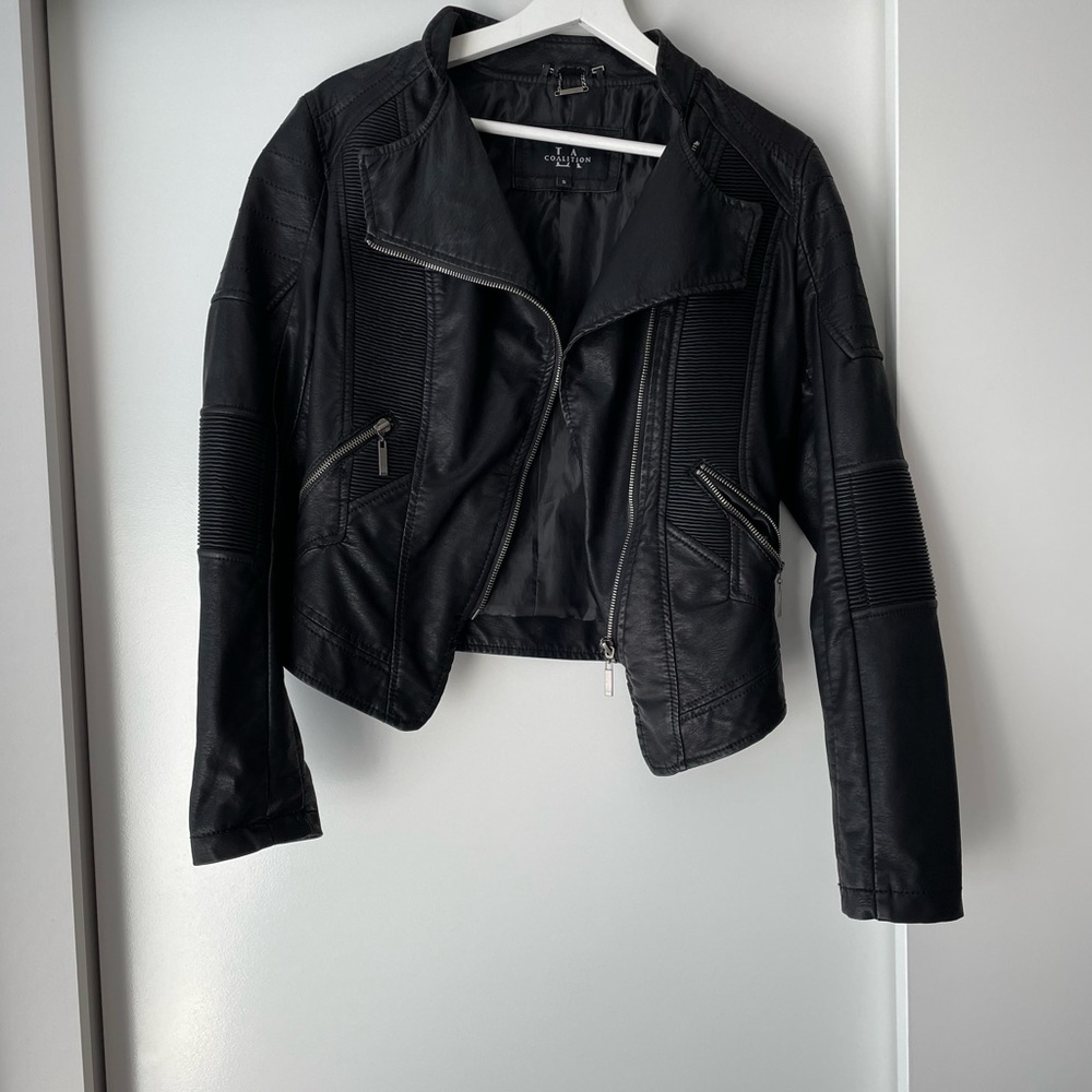 Faux leather jacket